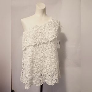 Velvet Women's Size Small Lace Off the Shoulder Top  🆕️ NWT!